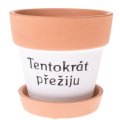 Keramický obal na květináč s podtáckem, 0/24