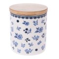 Porcelánová dóza s bambusovým víkem, 600ml, 6/24