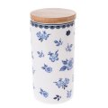 Porcelánová dóza s bambusovým víkem, 500ml, 6/24