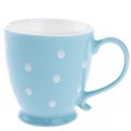 Porcelánový hrnek, modrý s putníky, 440ml, 6/36