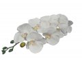 PŘEDOBJEDNÁVKA - Umělá orchidej na stonku - bílá 