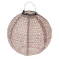 Textilní venkovní lampion se solárním LED světlem, 0/72